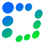 Blue and Green design logo